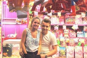 Norman Pinto et son épouse Joy Lombard dans leur pêche aux canards à Perpignan 2014