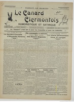 1936 04 25 - Le_Canard_clermontois_ _{hebdomadaire}_[...]_Loterie parlementaire - des berlingots Mignon en recompense